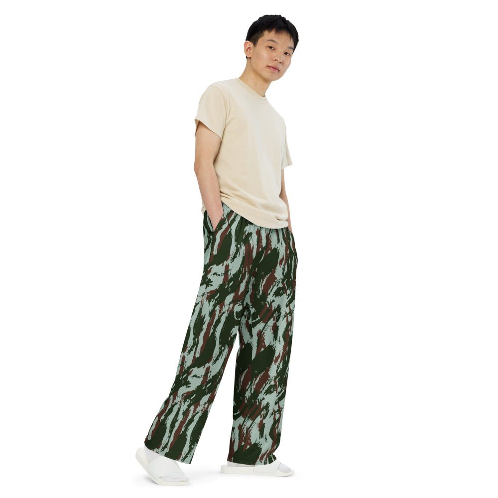 Brazilian Lizard CAMO unisex wide-leg pants - Unisex Wide-Leg Pants