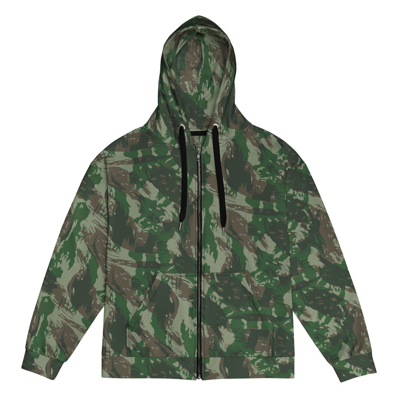 Lizard Brazil Jungle CAMO Unisex Zip Hoodie - 2XS