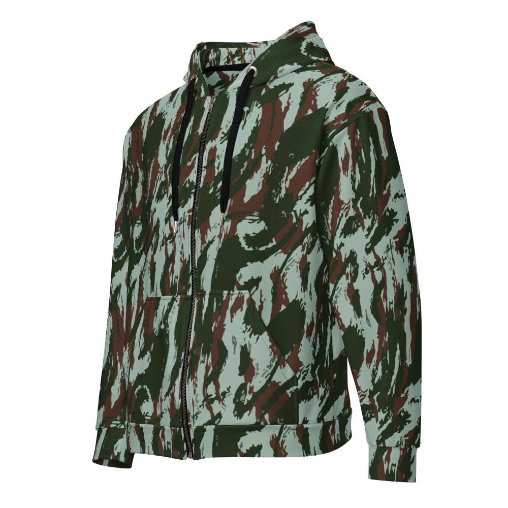 Brazilian Lizard CAMO Unisex zip hoodie - 2XS - Zip Hoodie