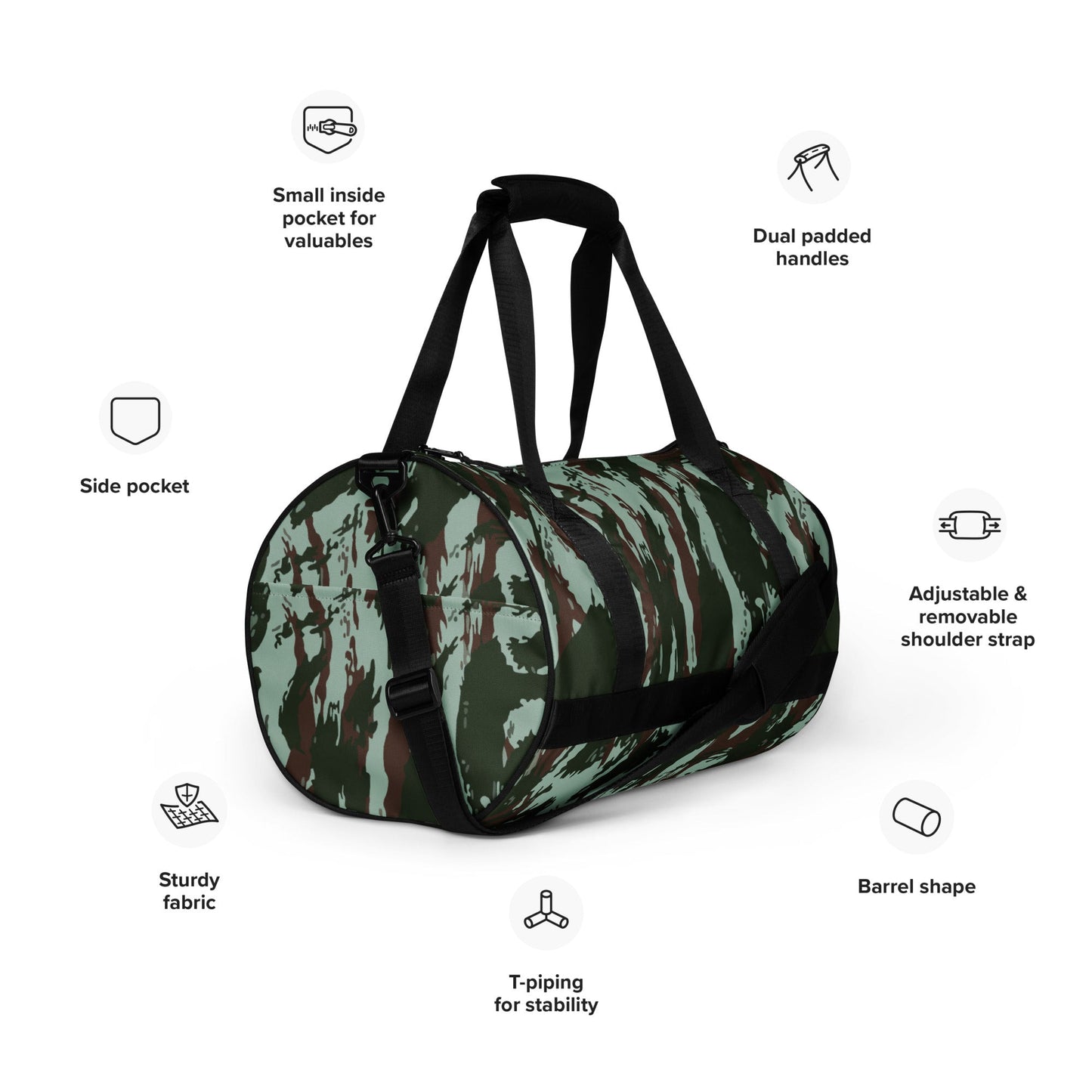 Brazilian Lizard Vertical CAMO gym bag - Gym Bags