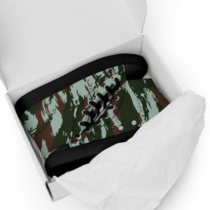 Brazilian Lizard Vertical CAMO Mens high top canvas shoes - High Top Canvas Shoes