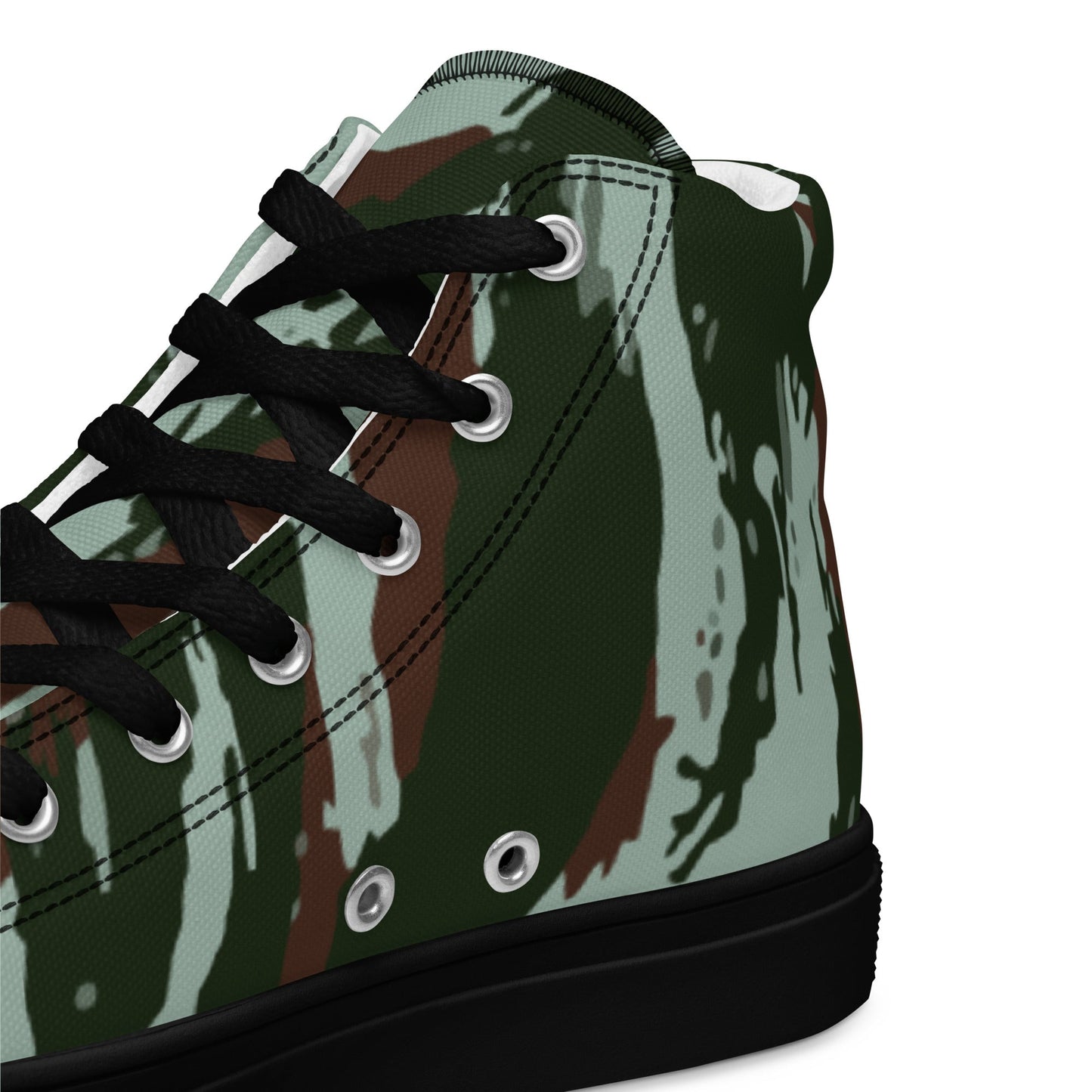 Brazilian Lizard Vertical CAMO Mens high top canvas shoes - High Top Canvas Shoes