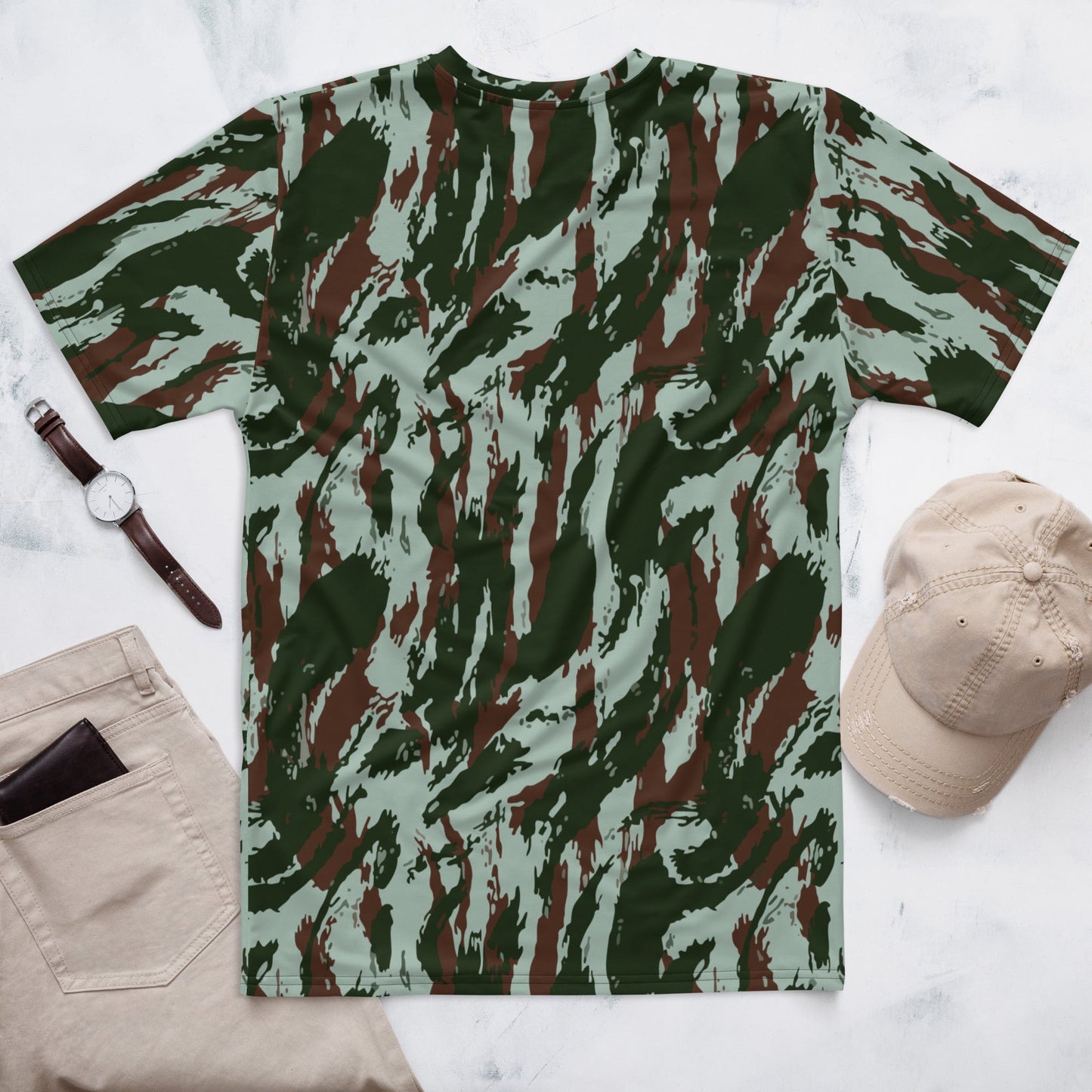 Brazilian Lizard Vertical CAMO Mens t-shirt - T-Shirts
