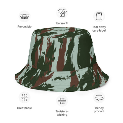 Brazilian Lizard Vertical CAMO Reversible bucket hat - Bucket Hats