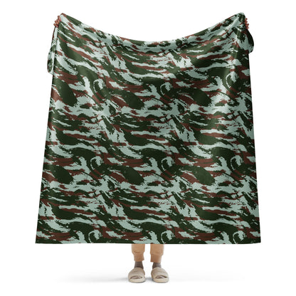 Brazilian Lizard Vertical CAMO Sherpa blanket - 60″×80″ - Blankets