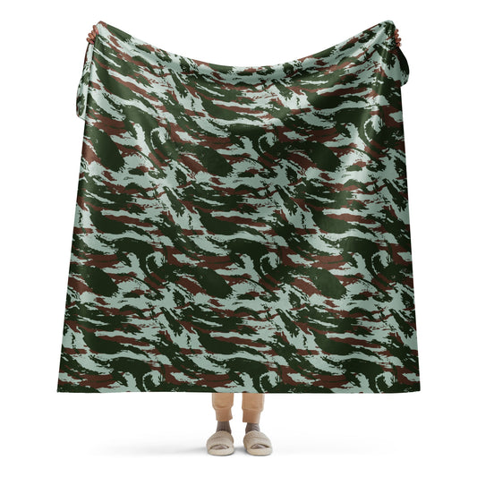 Brazilian Lizard Vertical CAMO Sherpa blanket - 60″×80″ - Blankets