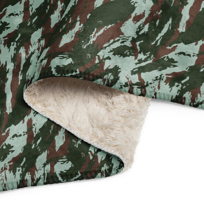 Brazilian Lizard Vertical CAMO Sherpa blanket - Blankets