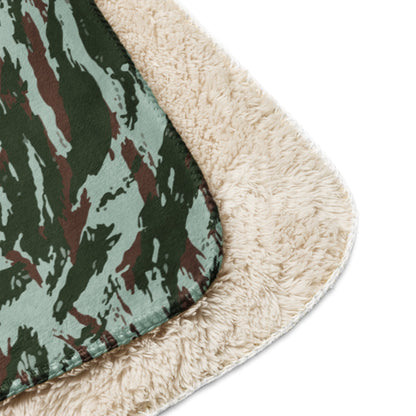 Brazilian Lizard Vertical CAMO Sherpa blanket - Blankets