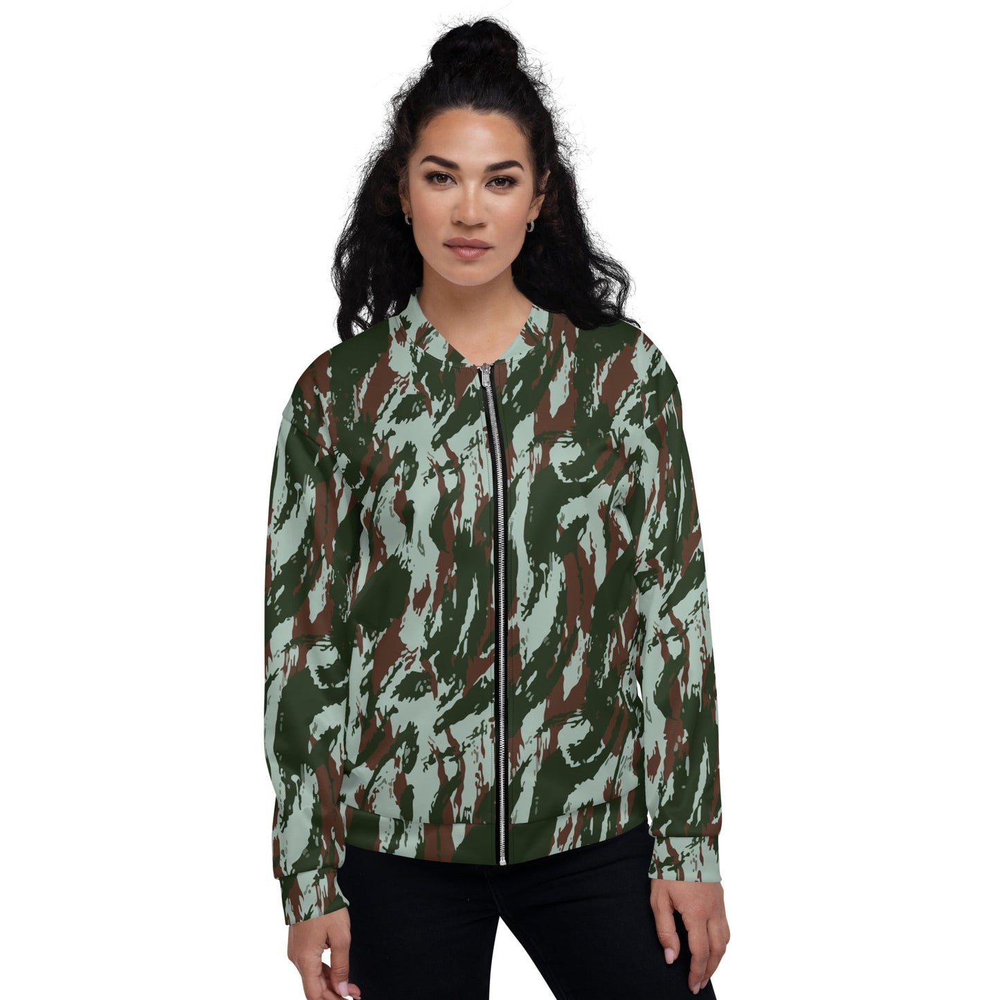 Brazilian Lizard Vertical CAMO Unisex Bomber Jacket - Jackets