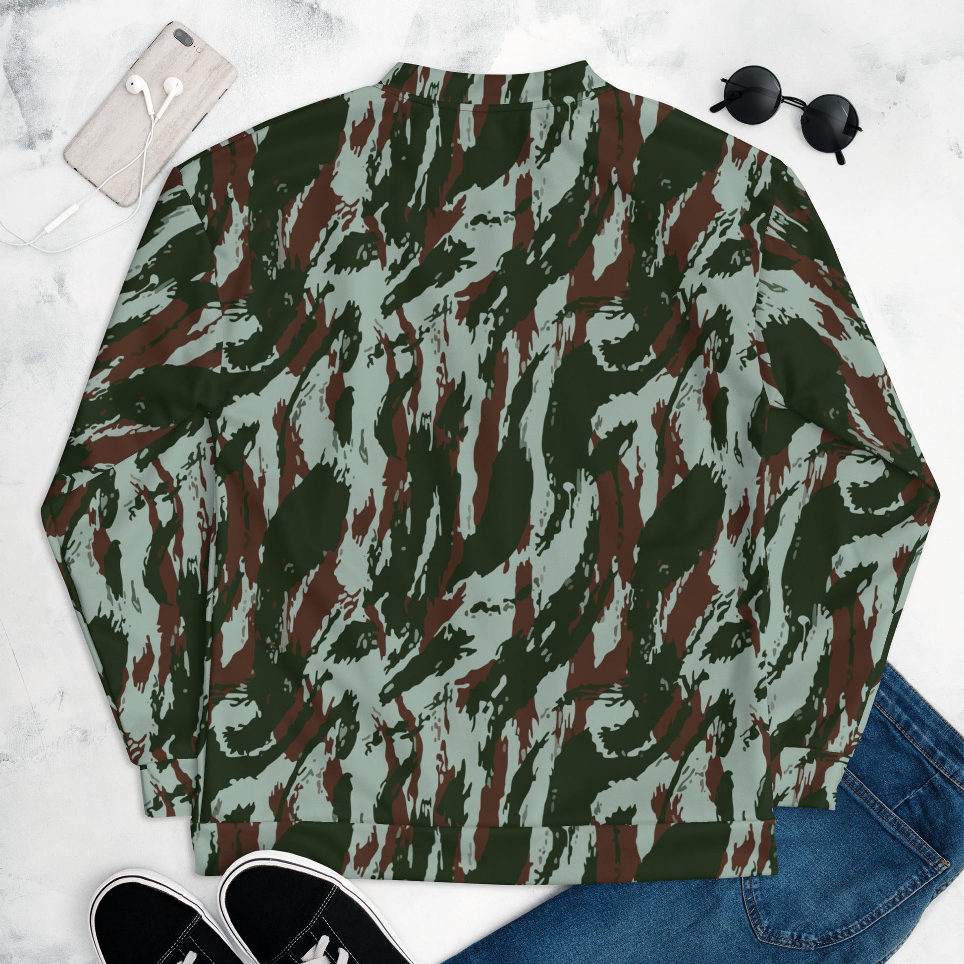 Brazilian Lizard Vertical CAMO Unisex Bomber Jacket - Jackets