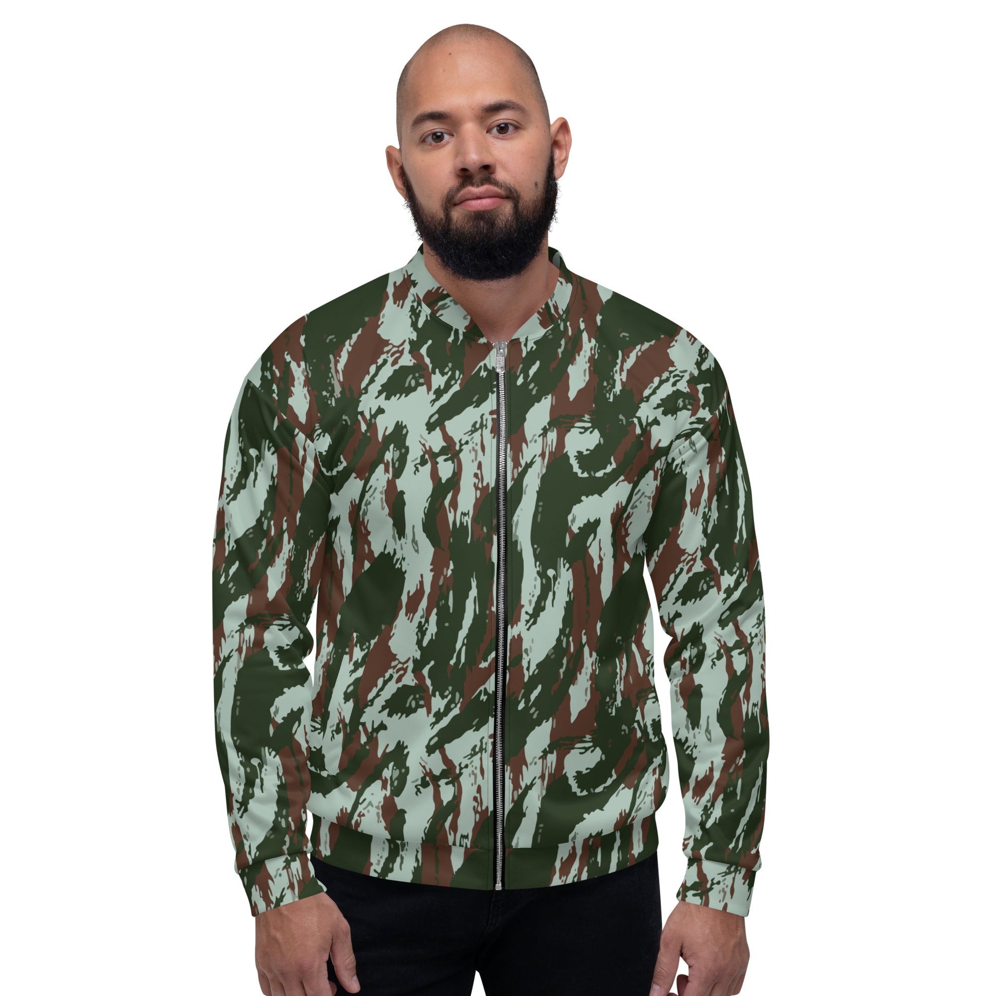 Brazilian Lizard Vertical CAMO Unisex Bomber Jacket - Jackets