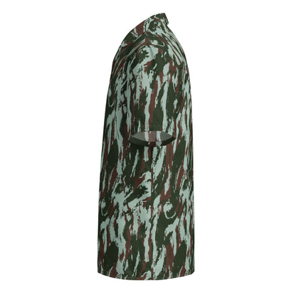 Brazilian Lizard Vertical CAMO Unisex button shirt - Button Shirts