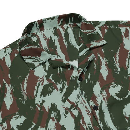 Brazilian Lizard Vertical CAMO Unisex button shirt - Button Shirts