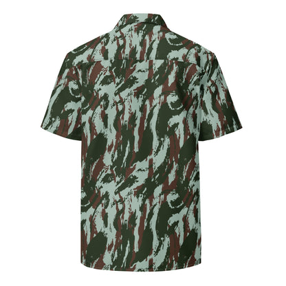 Brazilian Lizard Vertical CAMO Unisex button shirt - Button Shirts
