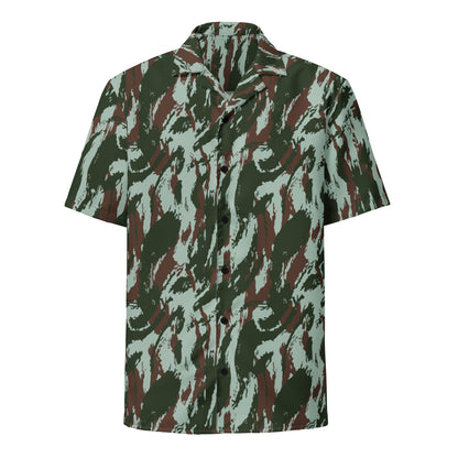 Brazilian Lizard Vertical CAMO Unisex button shirt - Button Shirts