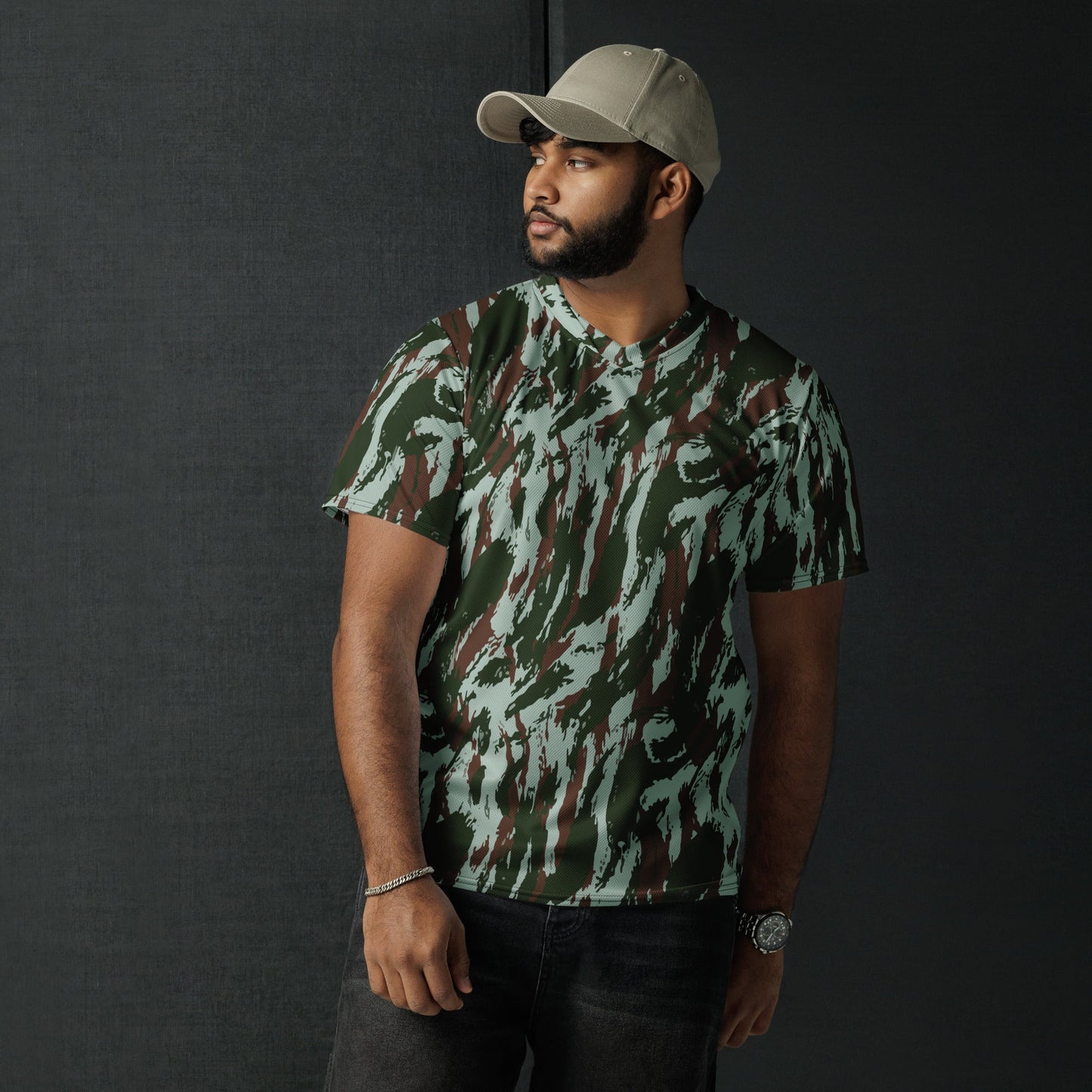 Brazilian Lizard Vertical CAMO unisex sports jersey - Sports Jerseys