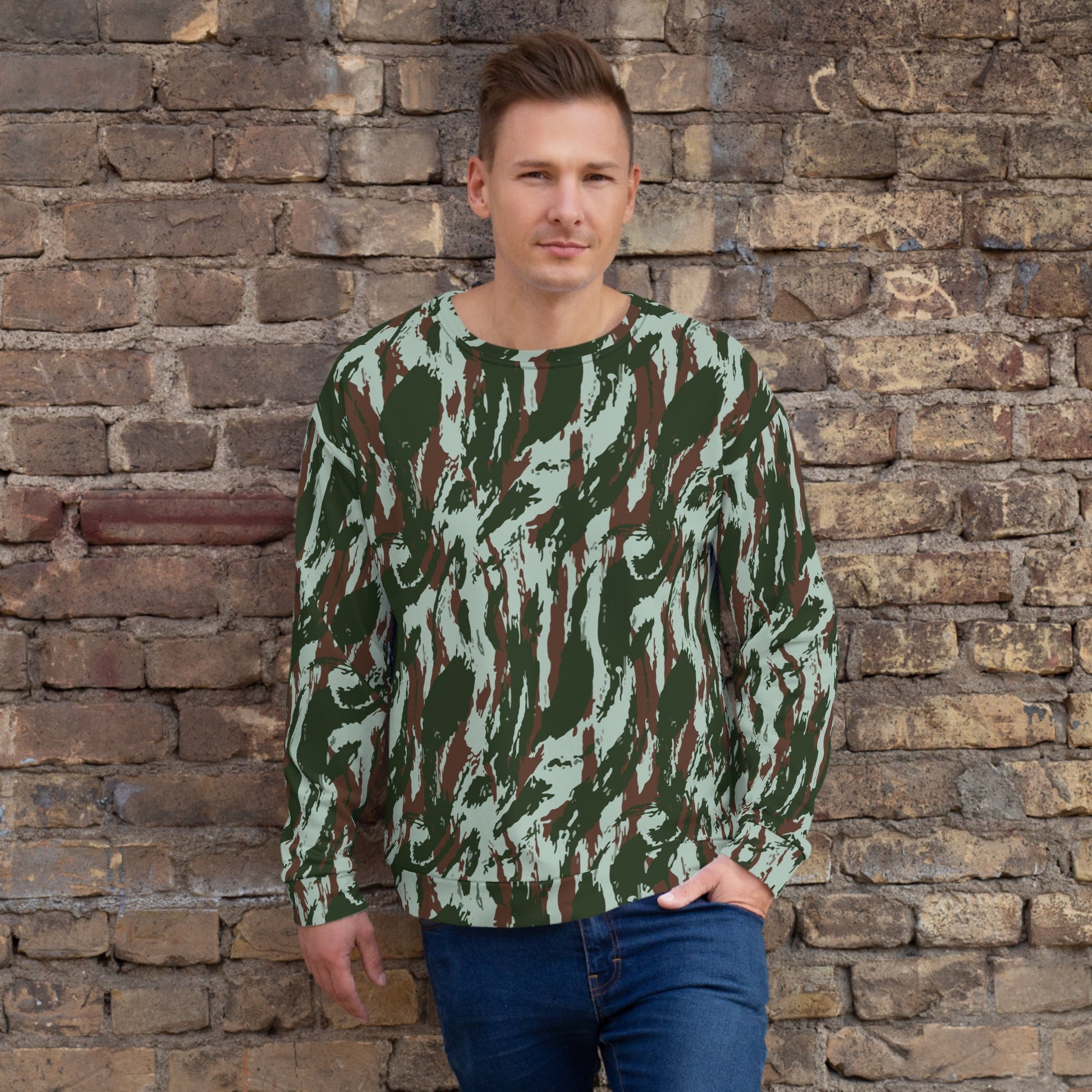 Brazilian Lizard Vertical CAMO Unisex Sweatshirt - XS - Sweatshirts