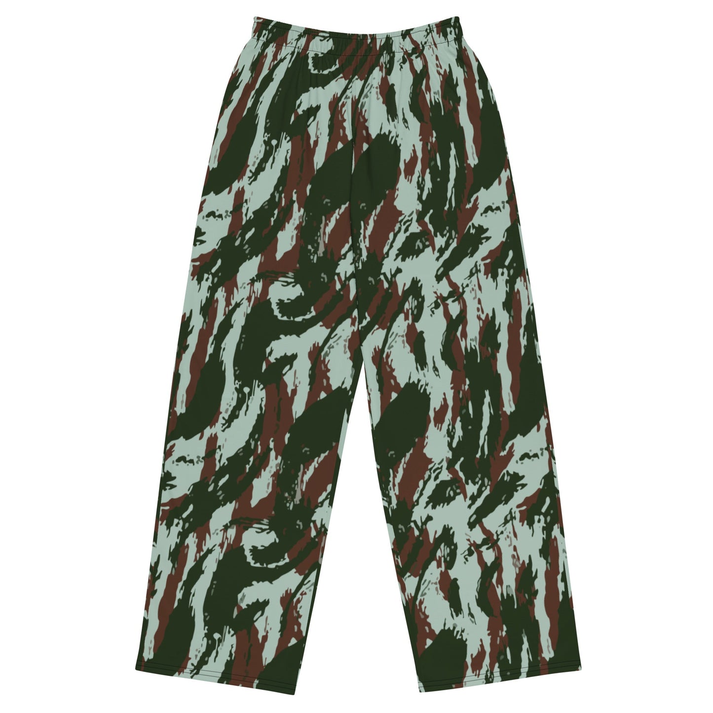 Brazilian Lizard Vertical CAMO unisex wide-leg pants - 2XS - Wide-leg Pants