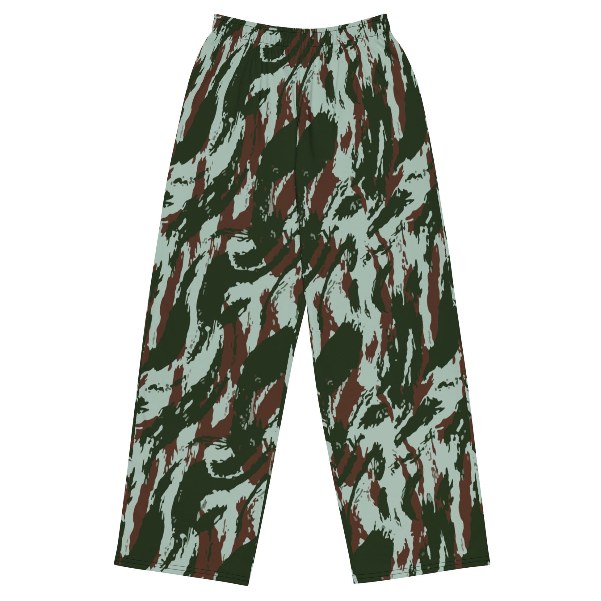 Brazilian Lizard Vertical CAMO unisex wide-leg pants - 2XS - Wide-leg Pants