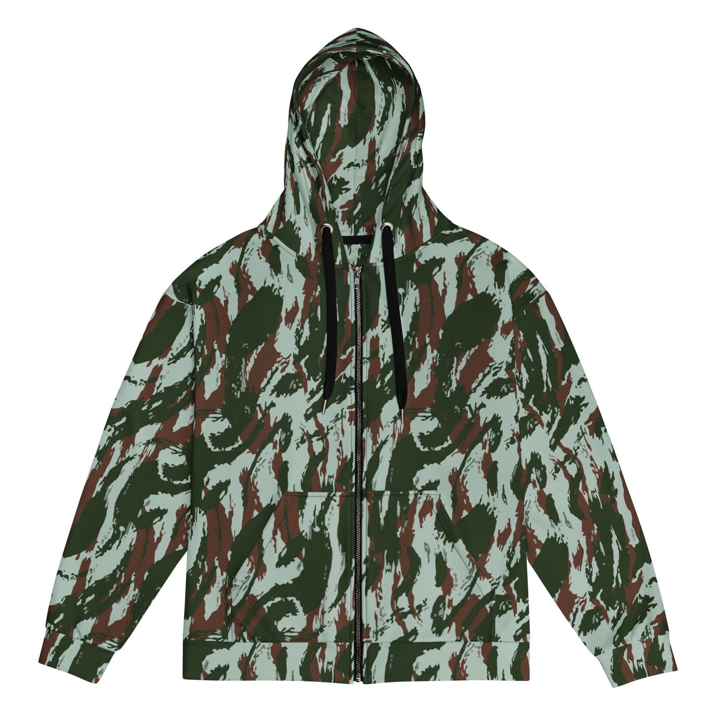 Brazilian Lizard Vertical CAMO Unisex zip hoodie - 2XS - Zip Hoodies