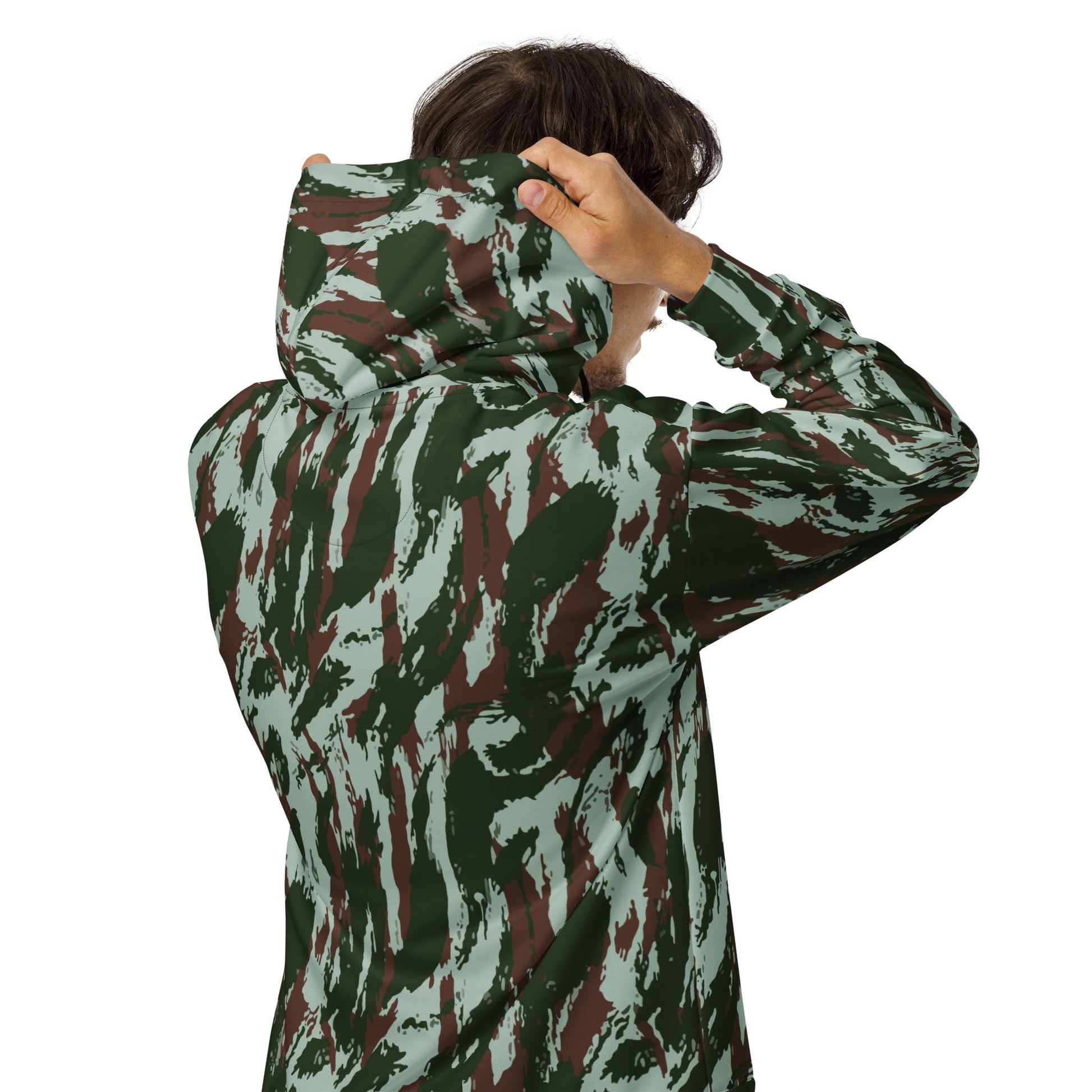 Brazilian Lizard Vertical CAMO Unisex zip hoodie - Zip Hoodies