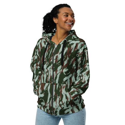 Brazilian Lizard Vertical CAMO Unisex zip hoodie - Zip Hoodies