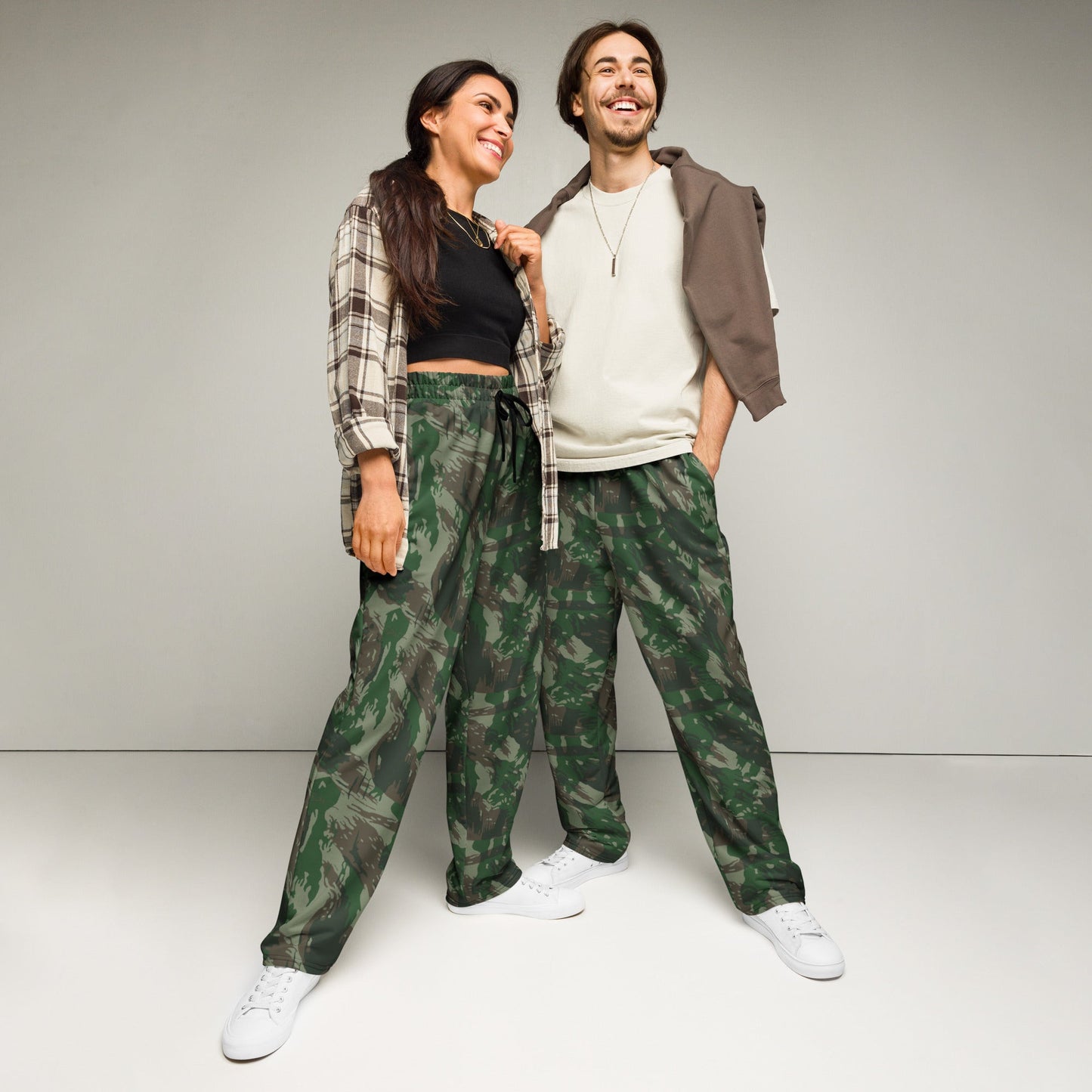 Brazilian Lizard CAMO Wide-leg joggers - 2XS - Joggers