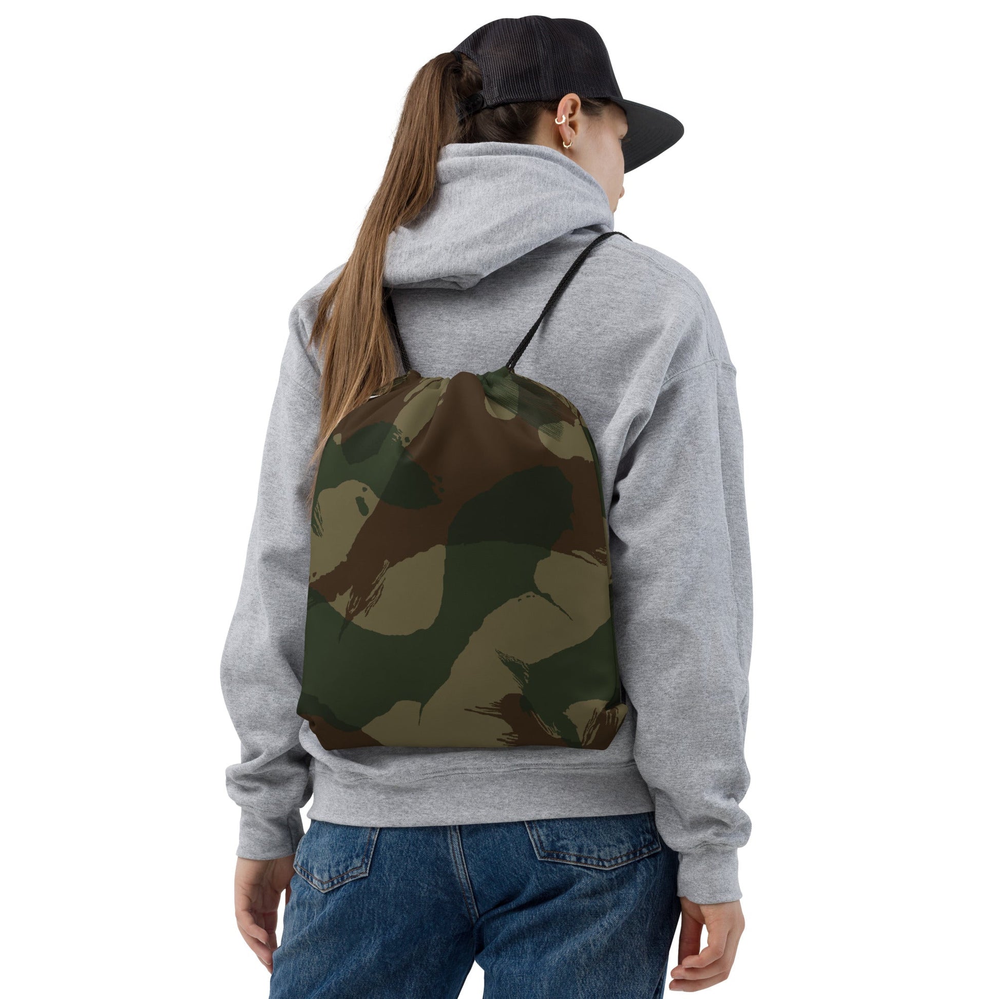 British 1959 Denison CAMO Drawstring Bag - Bags