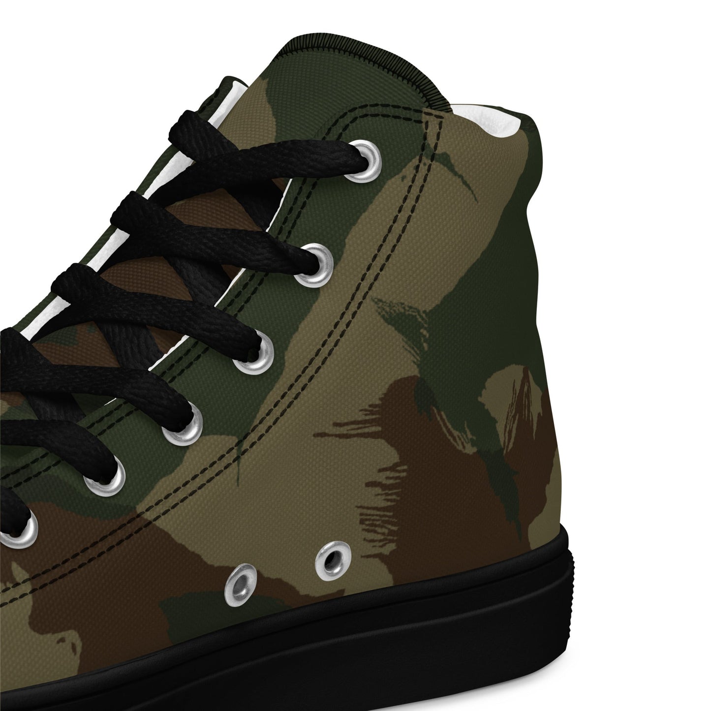 British 1959 Denison CAMO Mens high top canvas shoes - High Top Canvas Shoes