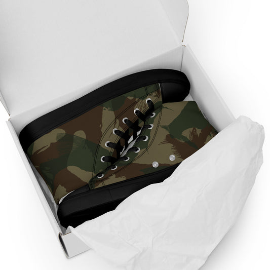 British 1959 Denison CAMO Mens high top canvas shoes - High Top Canvas Shoes