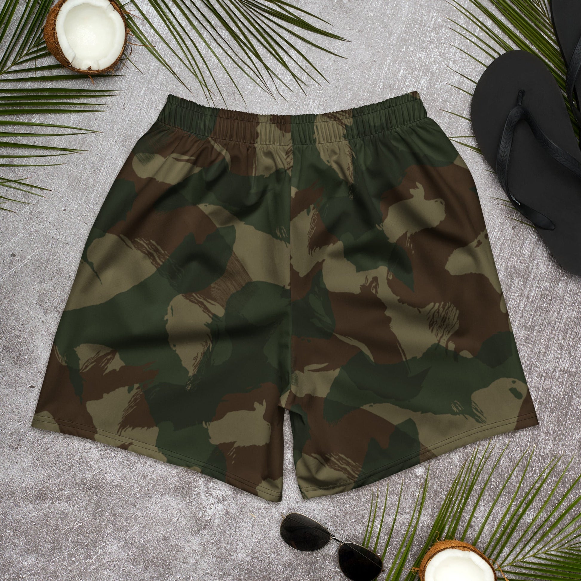 British 1959 Denison CAMO Unisex Athletic Long Shorts