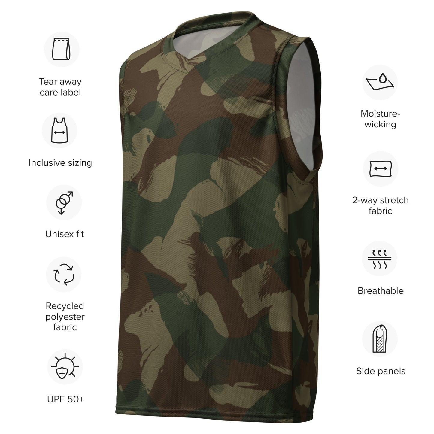 British 1959 Denison CAMO Unisex Basketball Jersey