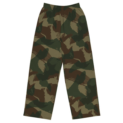 British 1959 Denison CAMO Unisex Wide-Leg Leisure Pants - 2XS