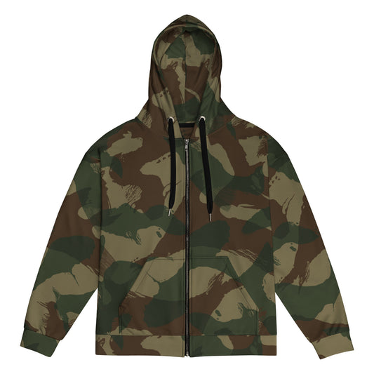 British 1959 Denison CAMO Unisex zip hoodie - 2XS - Zip Hoodies