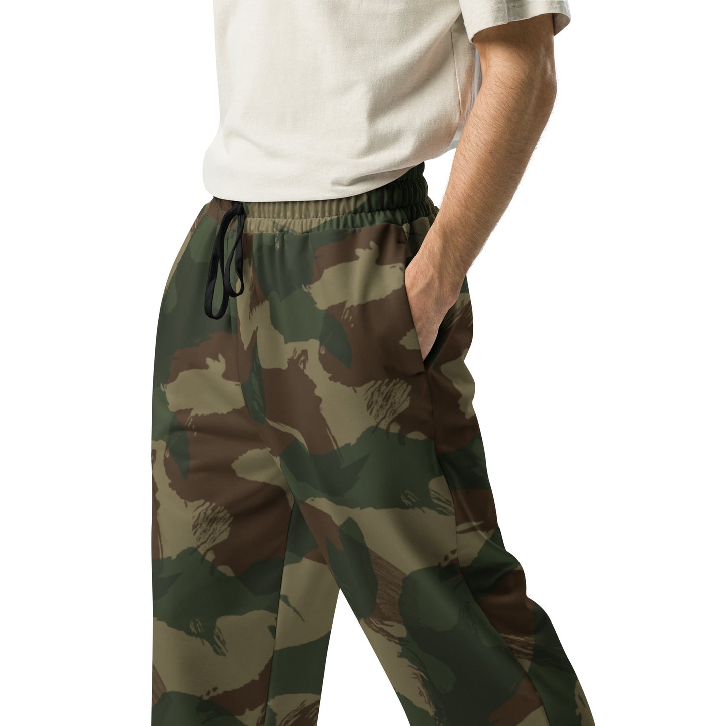 British 1959 Denison CAMO Wide-leg joggers - Joggers