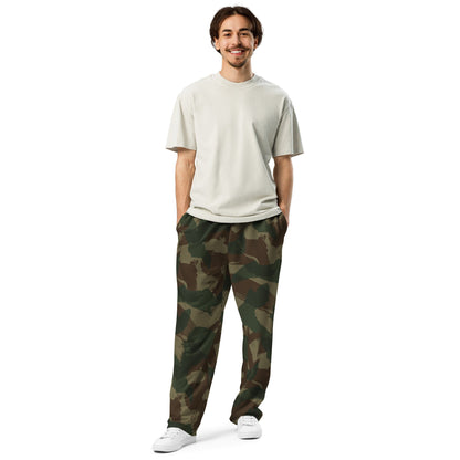 British 1959 Denison CAMO Wide-leg joggers - Joggers