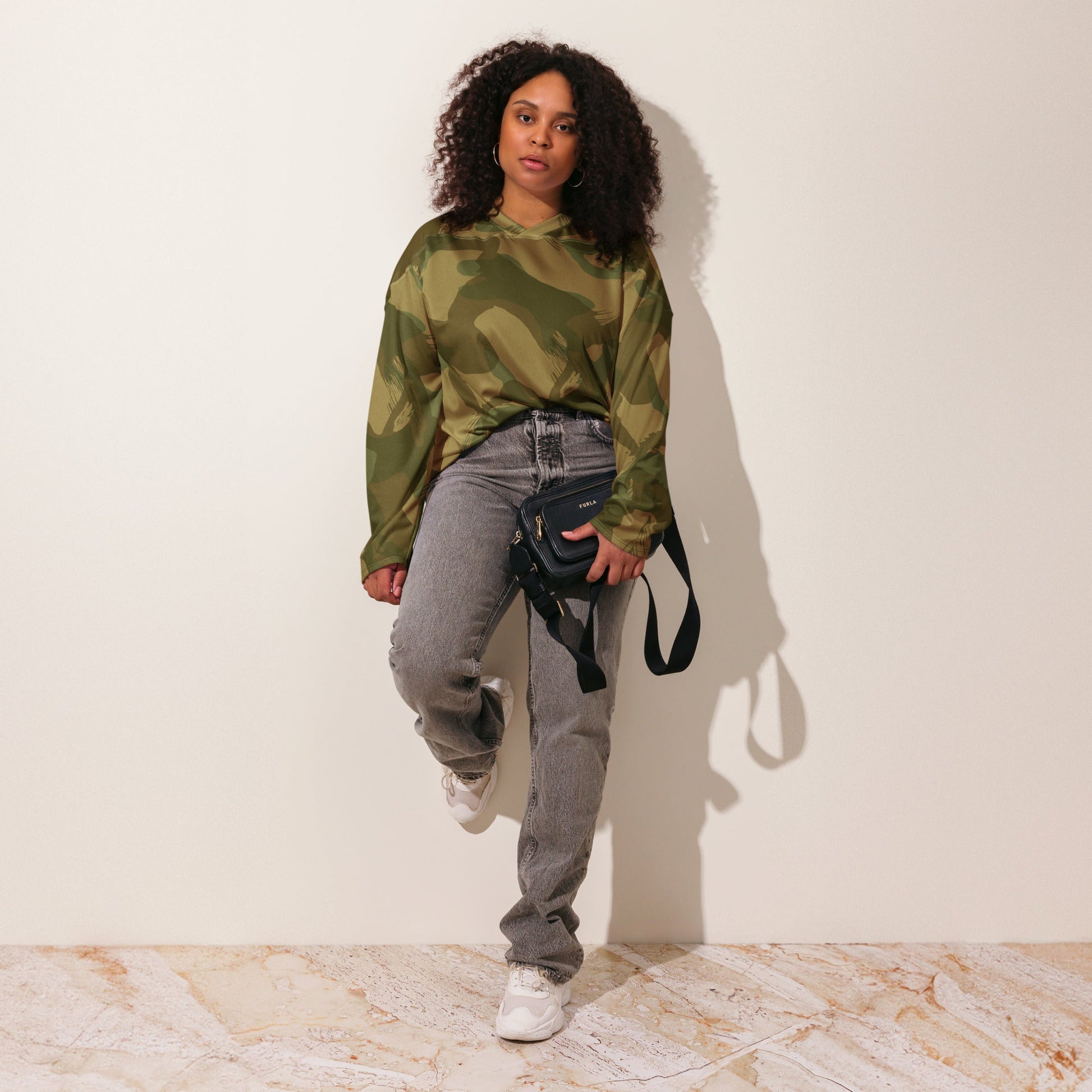 British Denison Airborne CAMO hockey fan jersey Hockey Jerseys