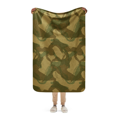 British Denison Airborne CAMO Sherpa blanket - 37″×57″ - Blanket