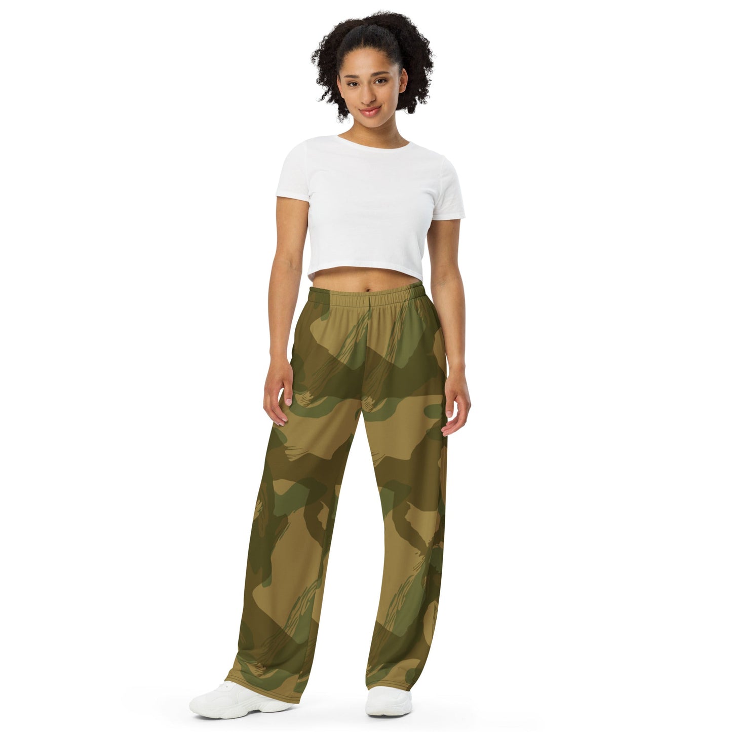 British Denison Airborne CAMO unisex wide leg pants Wide Pants