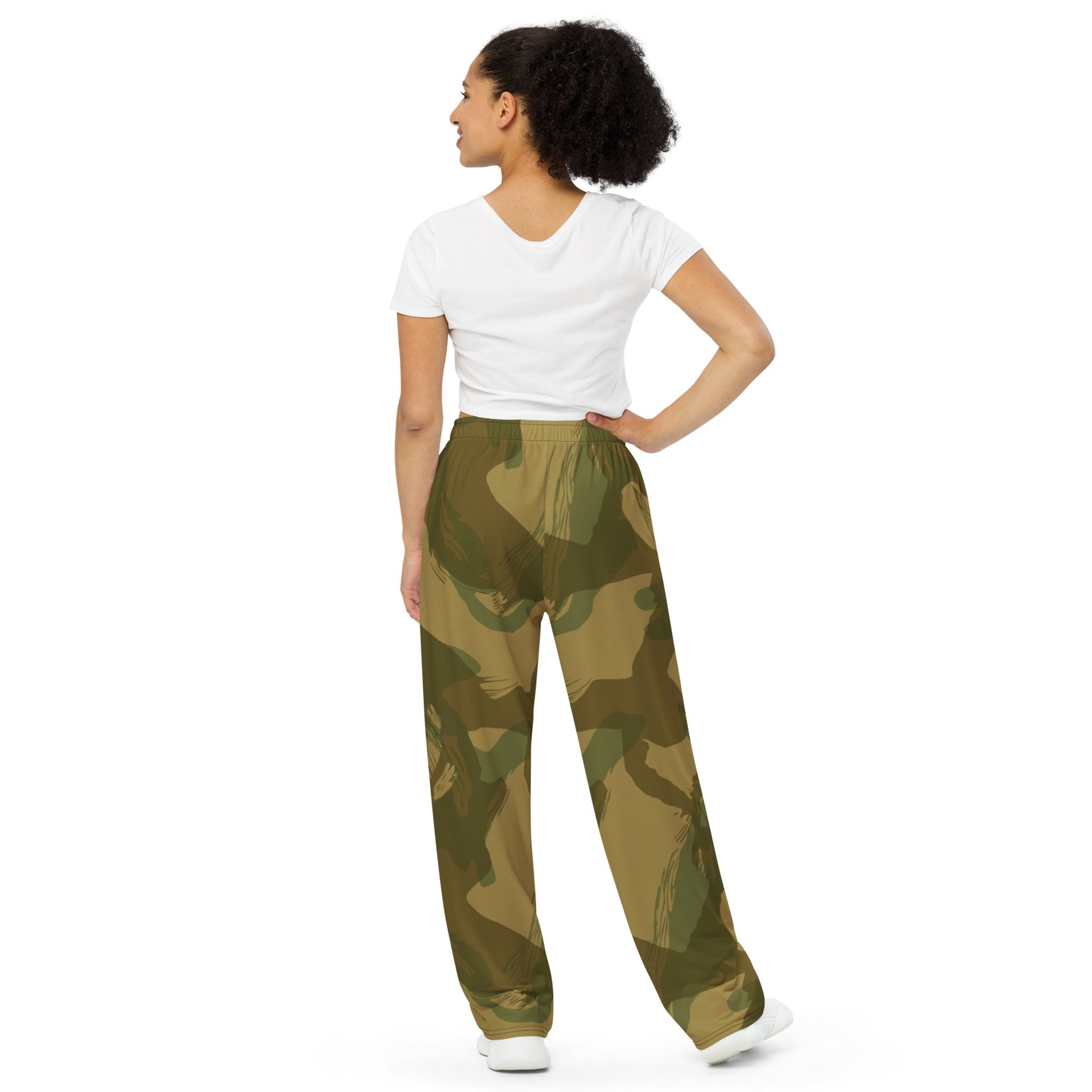 British Denison Airborne CAMO unisex wide leg pants Wide Pants