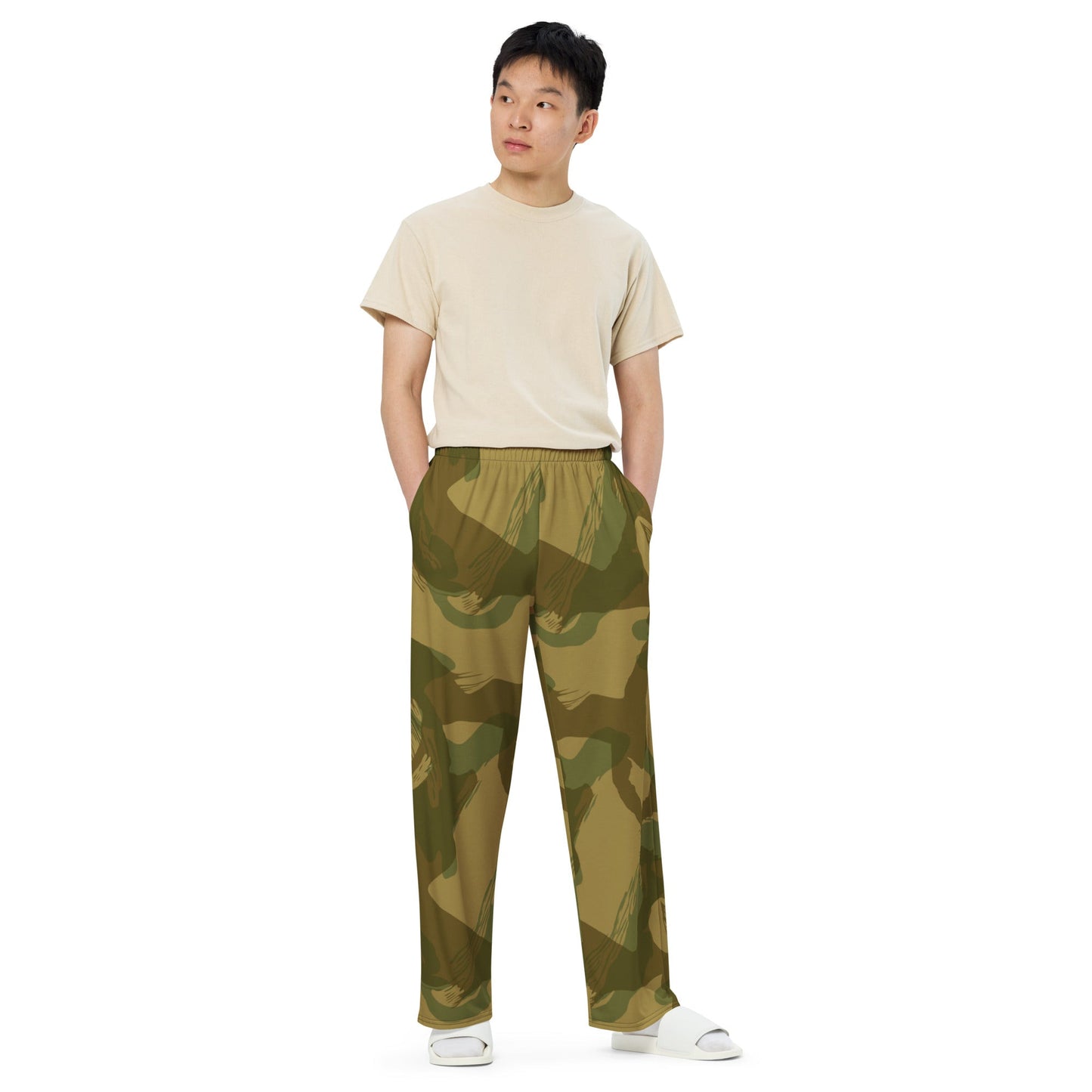 British Denison Airborne CAMO unisex wide leg pants Wide Pants