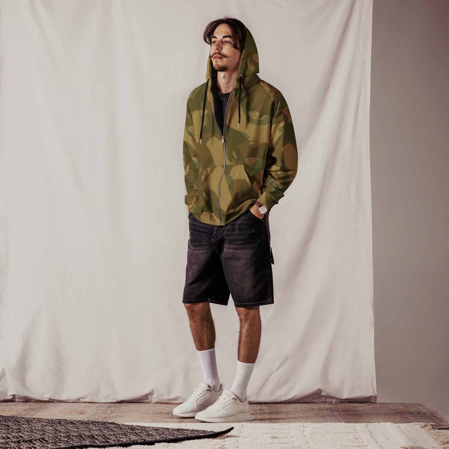 British Denison Airborne CAMO Unisex zip hoodie Zip Hoodies