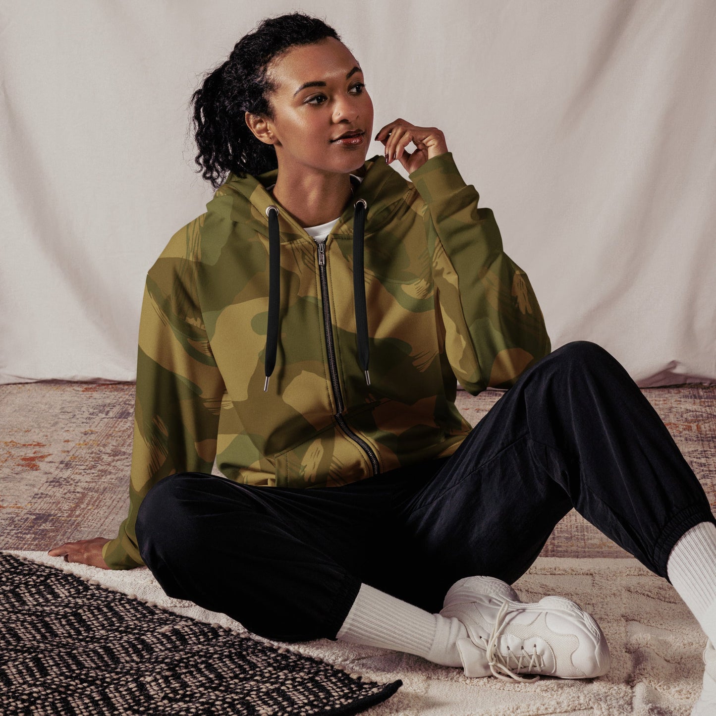 British Denison Airborne CAMO Unisex zip hoodie Zip Hoodies