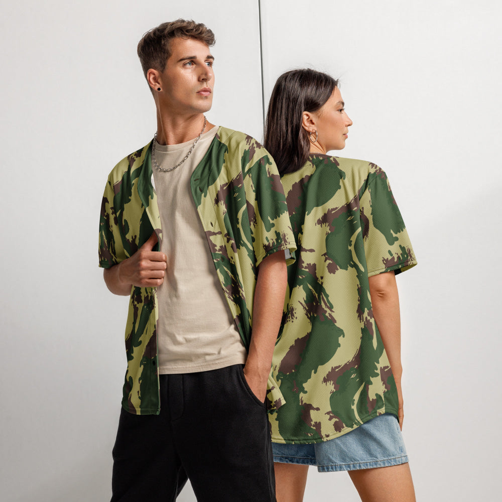 British Denison Pattern 59 Wild Geese Movie Simba CAMO baseball jersey - 2XS - Unisex Baseball Jersey