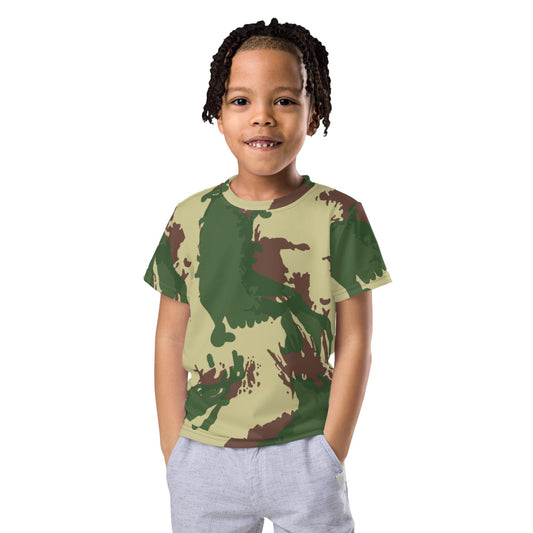 British Denison Pattern 59 Wild Geese Movie Simba CAMO Kids crew neck t-shirt - 2T - Crew Neck T-shirt