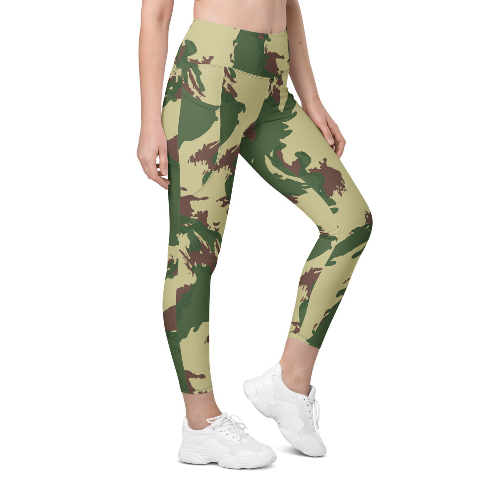 British Denison Pattern 59 Wild Geese Movie Simba CAMO Leggings with pockets - 2XS - Womens With Pockets