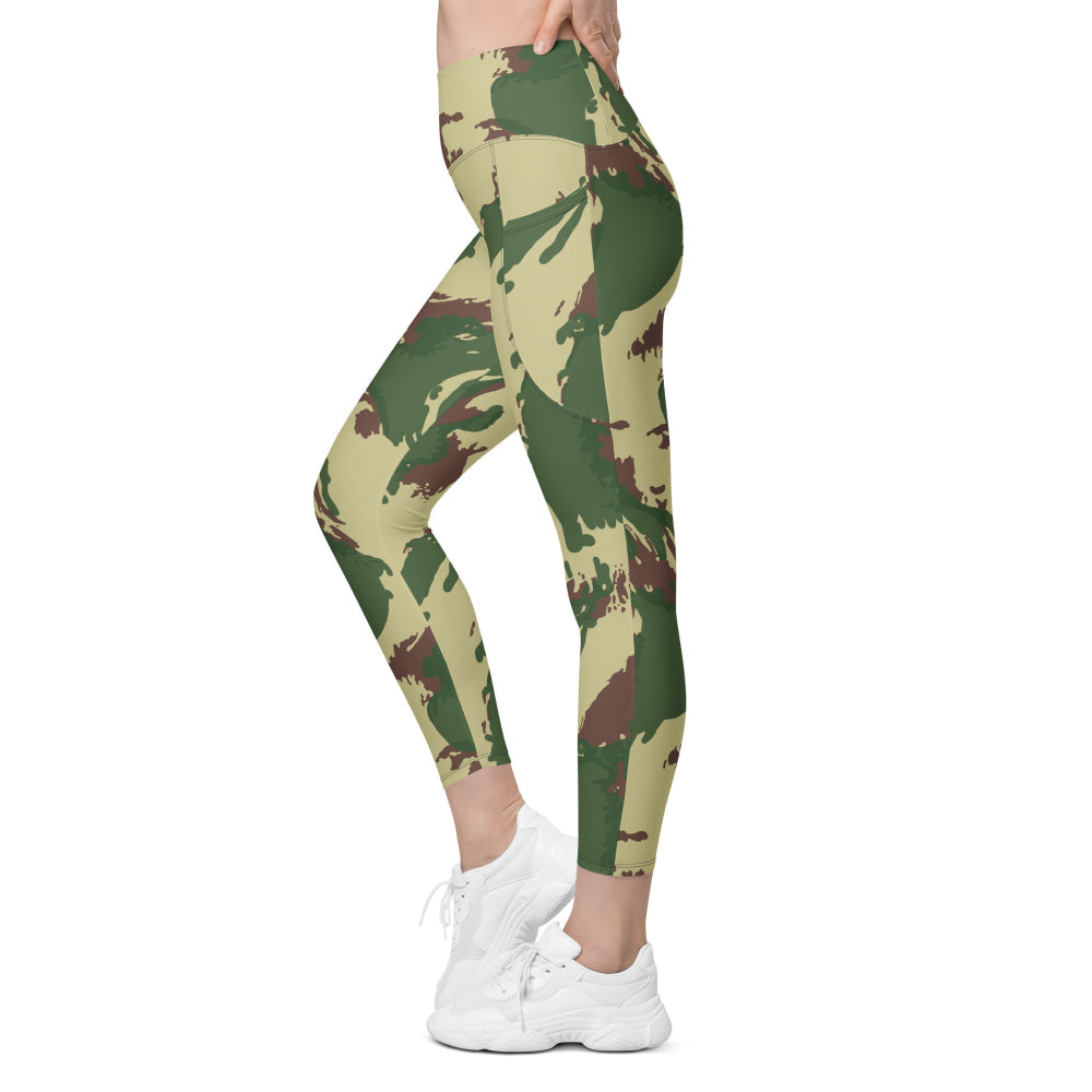 British Denison Pattern 59 Wild Geese Movie Simba CAMO Leggings with pockets - Womens With Pockets