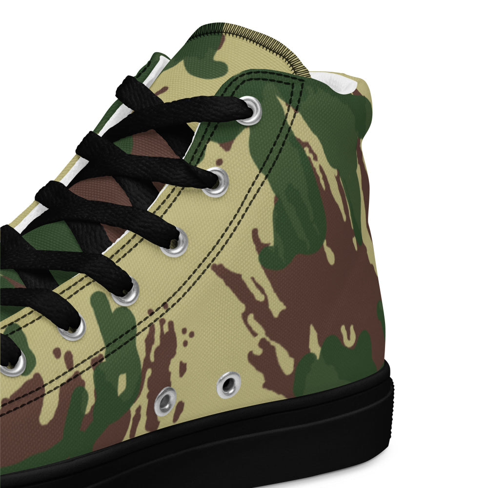 British Denison Pattern 59 Wild Geese Movie Simba CAMO Men’s high top canvas shoes - Mens High Top Canvas Shoes