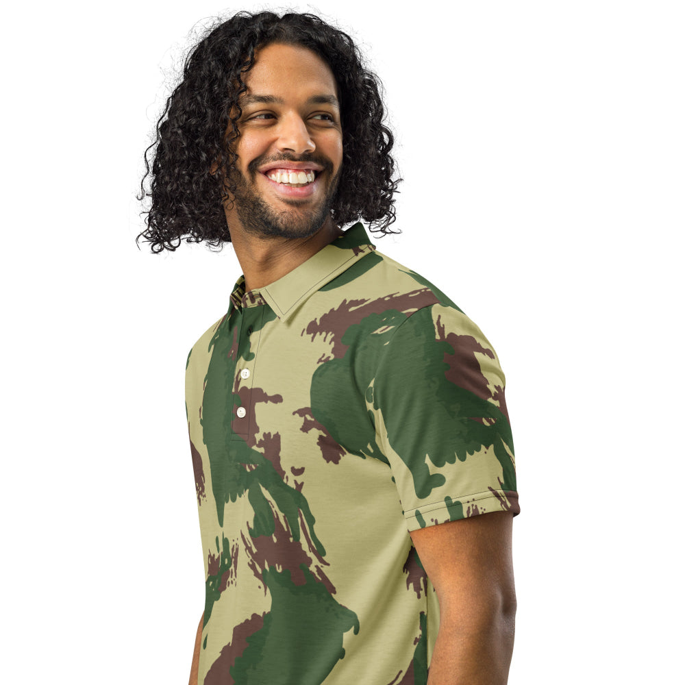 British Denison Pattern 59 Wild Geese Movie Simba CAMO Men’s slim fit polo - Mens Slim Fit Polo