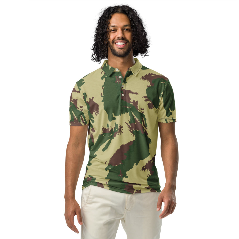 British Denison Pattern 59 Wild Geese Movie Simba CAMO Men’s slim fit polo - Mens Slim Fit Polo